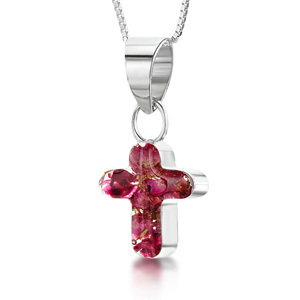 Silver Pendant - Heather - Small Cross