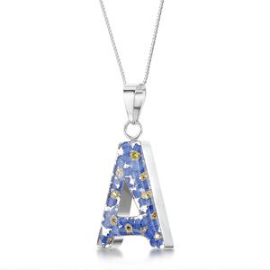Silver Pendant - Forget-Me-Not - A