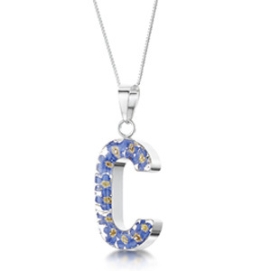 Silver Pendant - Forget-Me-Not - C