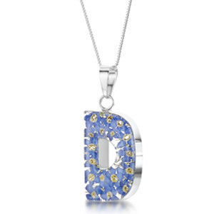 Silver Pendant - Forget-Me-Not - D