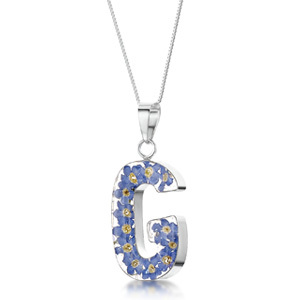 Silver Pendant - Forget-Me-Not - G