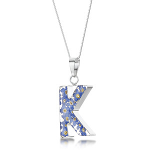 Silver Pendant - Forget-Me-Not - K