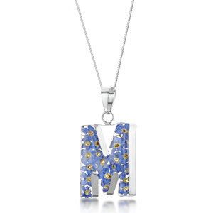 Silver Pendant - Forget-Me-Not - M