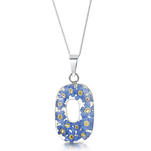 Silver Pendant - Forget-Me-Not - O