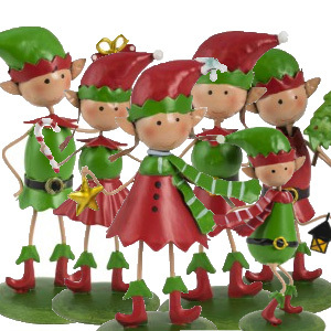 Christmas Elf Collection Garden Ornament Pack