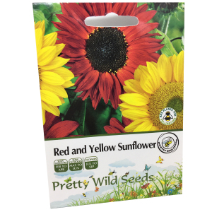 Red & Yellow Sunflower Seeds; 1 Pack Each
