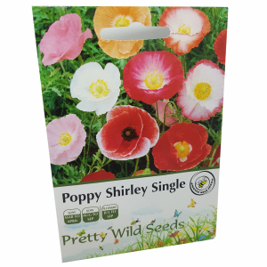 Shirley Poppy Single Seeds In Pictorial Packets