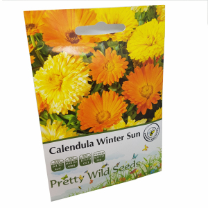 Calendula Winter Sun Seeds in Pictorial Packet