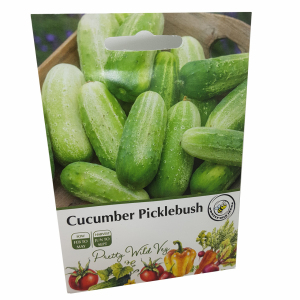 Patio Gherkin Cucumber Picklebush Seeds in Pictorial Packet