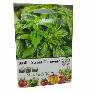 Basil Sweet Genovese Herb Seeds in Pictorial Packet