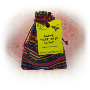 BeeBalls in Hippy Boho Multi Stripe Cotton Pouch