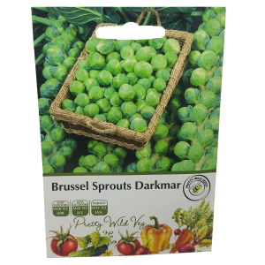 Brussel Sprouts Darkmar Seeds in Pictorial Packet