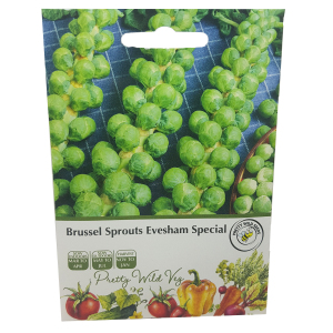 Brussel Sprouts Evesham Special Seeds in Pictorial Packet