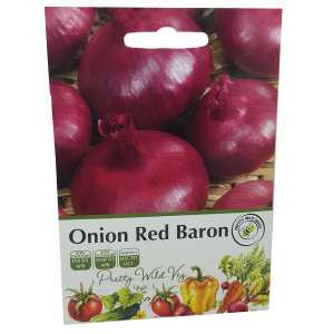 Onion Red Baron Seeds in Pictorial Packet