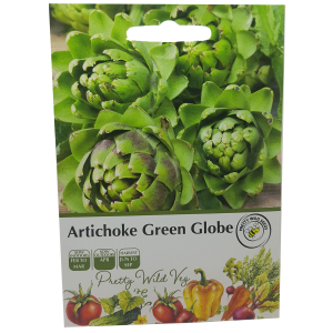 Artichoke Green Globe Seeds in Pictorial Packet