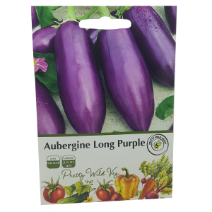 Aubergine Long Purple Seeds in Pictorial Packet