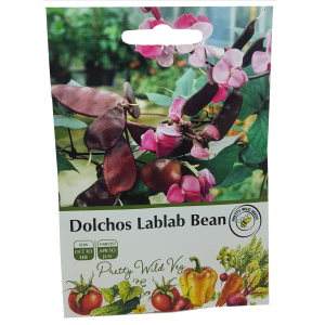 Dolichos Lablab Bean Seeds in Pictorial Packet