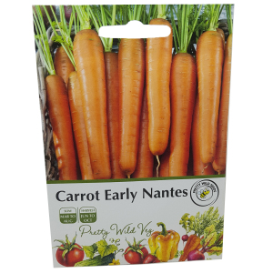Carrot Early Nantes Seeds in Pictorial Packet
