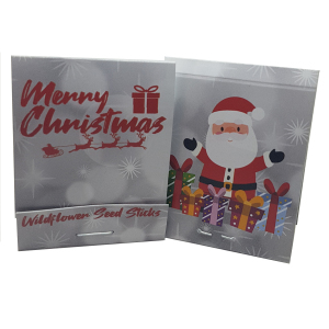 Christmas Santa Wild Flower Seedsticks Unique Xmas Gifts Perfect for Stocking Fillers & Party Bags Wildflower