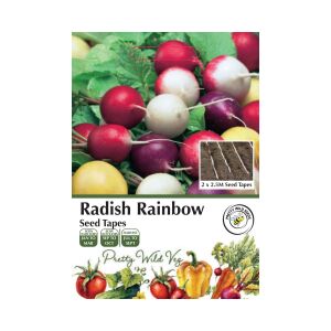 Seed Tapes 2.5m x 2 Rainbow Radish 5m in Total