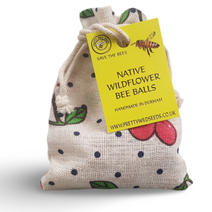 Bee Bombs BeeBalls In White Cotton Pouch With Cherries