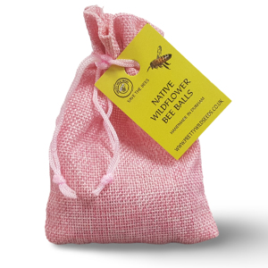 Bee Bombs BeeBalls In Pink Hessian Pouch