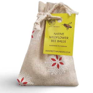 Bee Bombs BeeBalls in Biege Cotton Pouch With Snowflakes