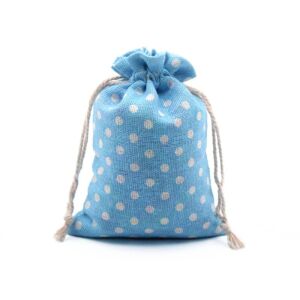 Bee Bombs BeeBalls in Blue Cotton Pouch With White Spots
