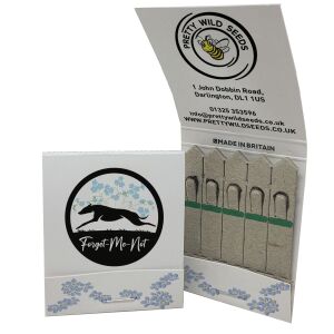 Greyhound Silhouette Blank Backed Forget-Me-Not SeedSticks