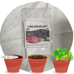 Flower Seed Mat Disc 5 Pack