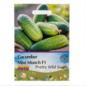 Cucumber Mini Munch F1 Seeds in Pictorial Packet